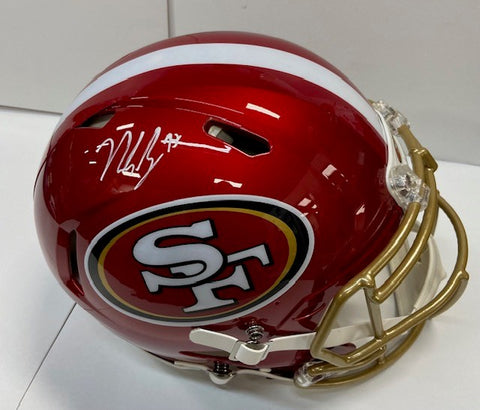 Nick Bosa Autographed San Francisco 49ers Red Authentic Helmet