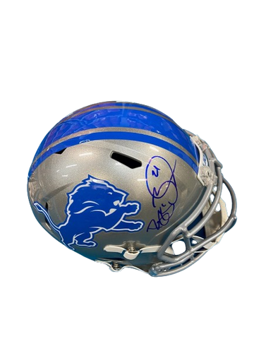 Reggie Bush Autographed Lions Replica Football Helmet