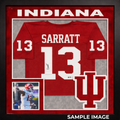 Framed Elijah Sarratt Autographed Red Custom Jersey