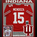 Framed Fernando Mendoza Autographed Red Custom Jersey