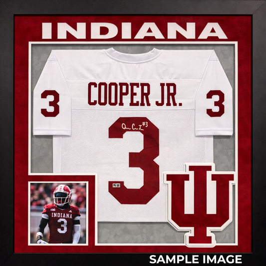 Framed Omar Cooper Jr. Autographed White Custom Jersey