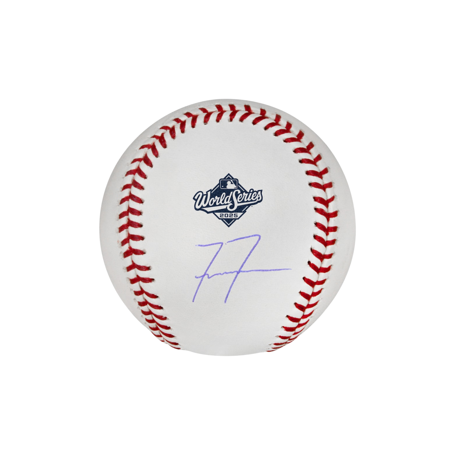 Freddie Freeman Los Angeles Dodgers Autographed 2025 World Series Logo Baseball - (PRESALE)