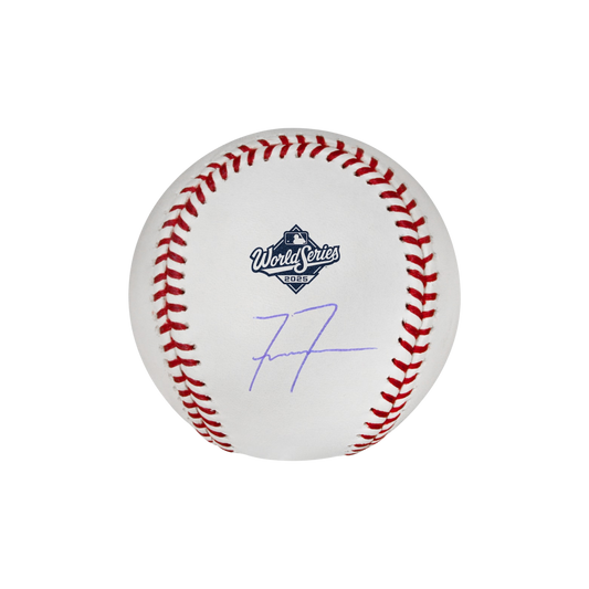 Freddie Freeman Los Angeles Dodgers Autographed 2025 World Series Logo Baseball - (PRESALE)