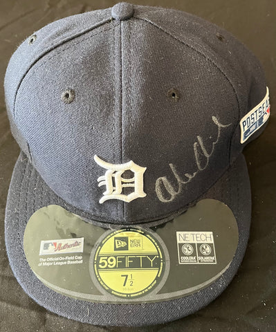 Alex Avila Autographed Hat Detroit Tigers New Era Blue 2014 Postseason Cap - Player's Closet Project