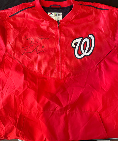 Bronson Arroyo Autographed Authentic Warm Up Jacket - Player's Closet Project