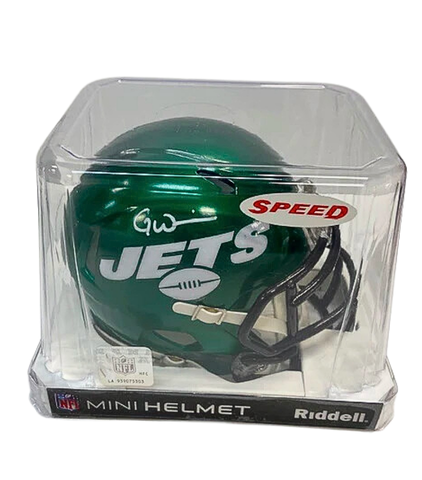 Garrett Wilson Autographed New York Jets Green Mini Helmet