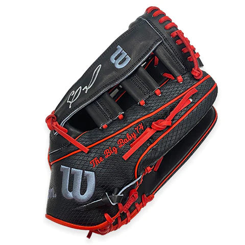 Eloy Jimenez Autographed Game Model Wilson Custom A2K Fielding Glove
