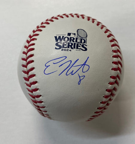 Kiké Hernandez Autographed 2024 WS Logo Baseball