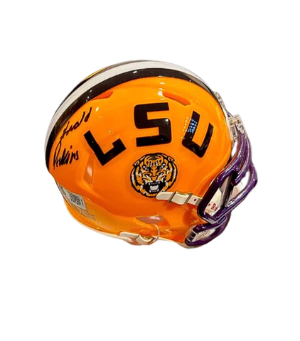 Harold Perkins Jr. Autographed LSU Yellow Mini Football Helmet