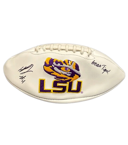 Harold Perkins Jr. Autographed "Geaux Tigers" LSU Football