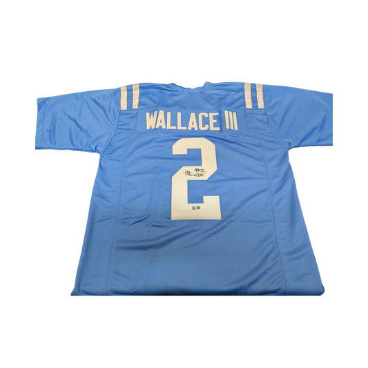 Harrison Wallace III Autographed Ole Miss Blue Custom Jersey