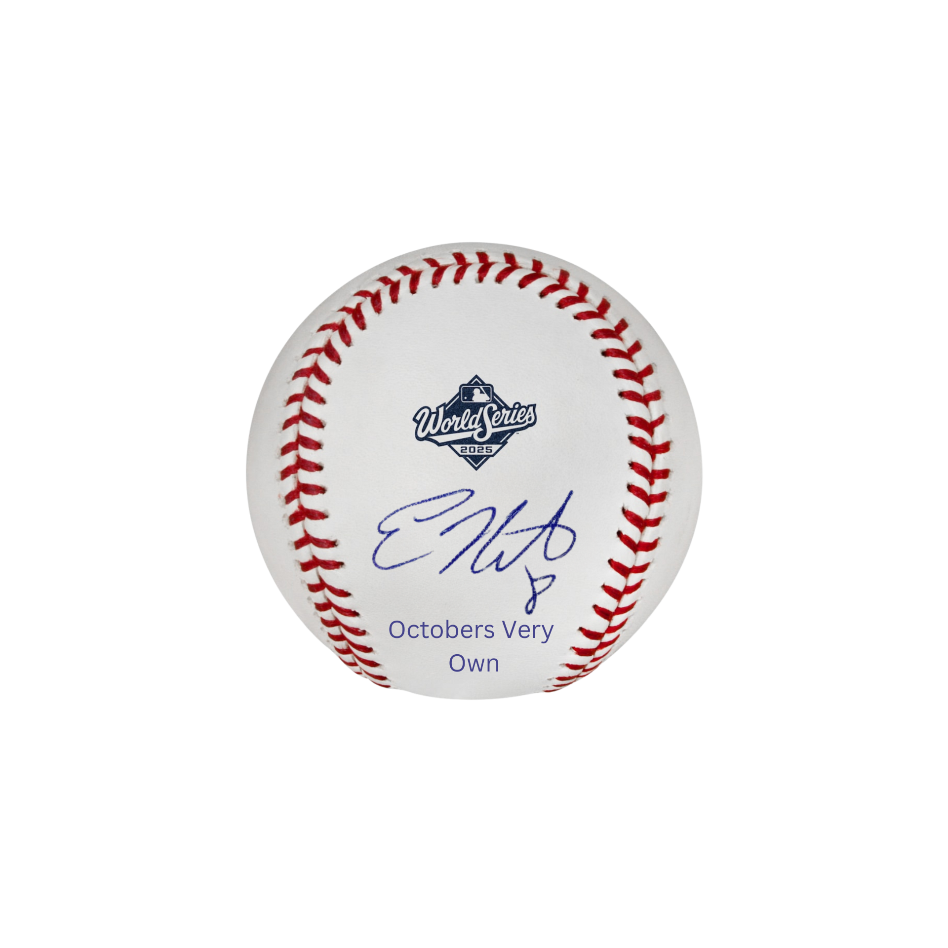 Kiké Hernandez Autographed "Octobers Very Own" 2025 World Series Logo Baseball - (PRESALE)
