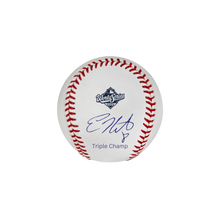 Kiké Hernandez Autographed "Triple Champ" 2025 World Series Logo Baseball