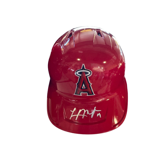 Logan O’Hoppe Autographed Angels Batting Helmet