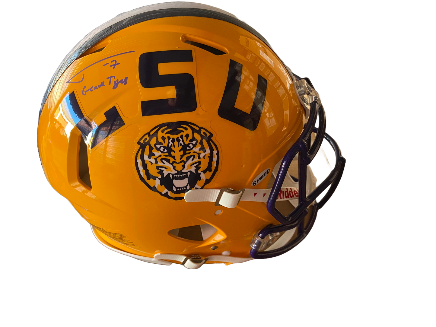 Tyrann Mathieu Autographed "Geaux Tigers" LSU Replica Full Size Football Helmet