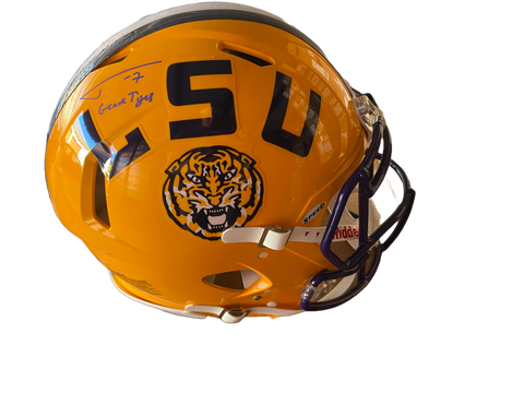 Tyrann Mathieu Autographed "Geaux Tigers" LSU Authentic Full Size Football Helmet