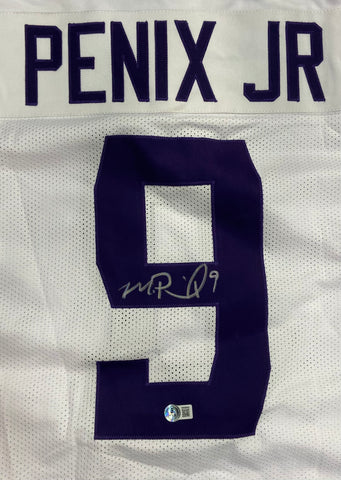 Michael Penix Jr. Autographed White Custom Jersey