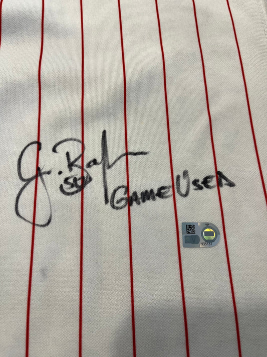Grant Balfour Autographed Reds Pants - Player's Closet Project