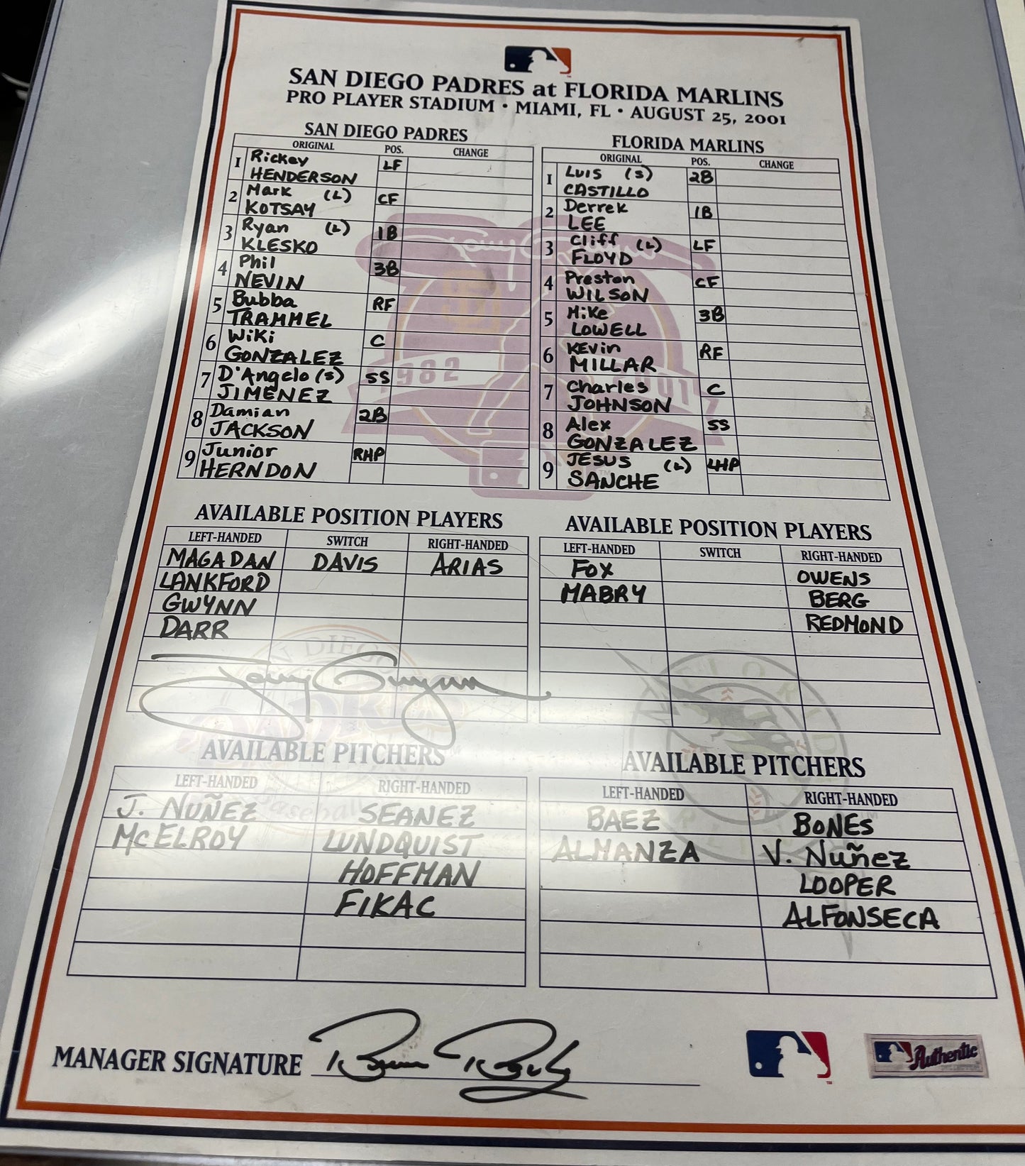 Authentic Autographed Memorabilia 