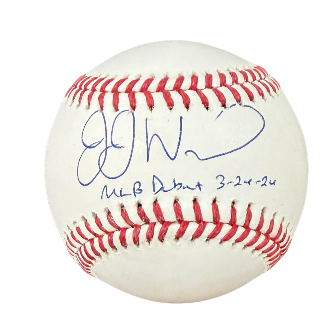 JJ Wetherholt Autographed "MLB Debut 3/26/26" Baseball