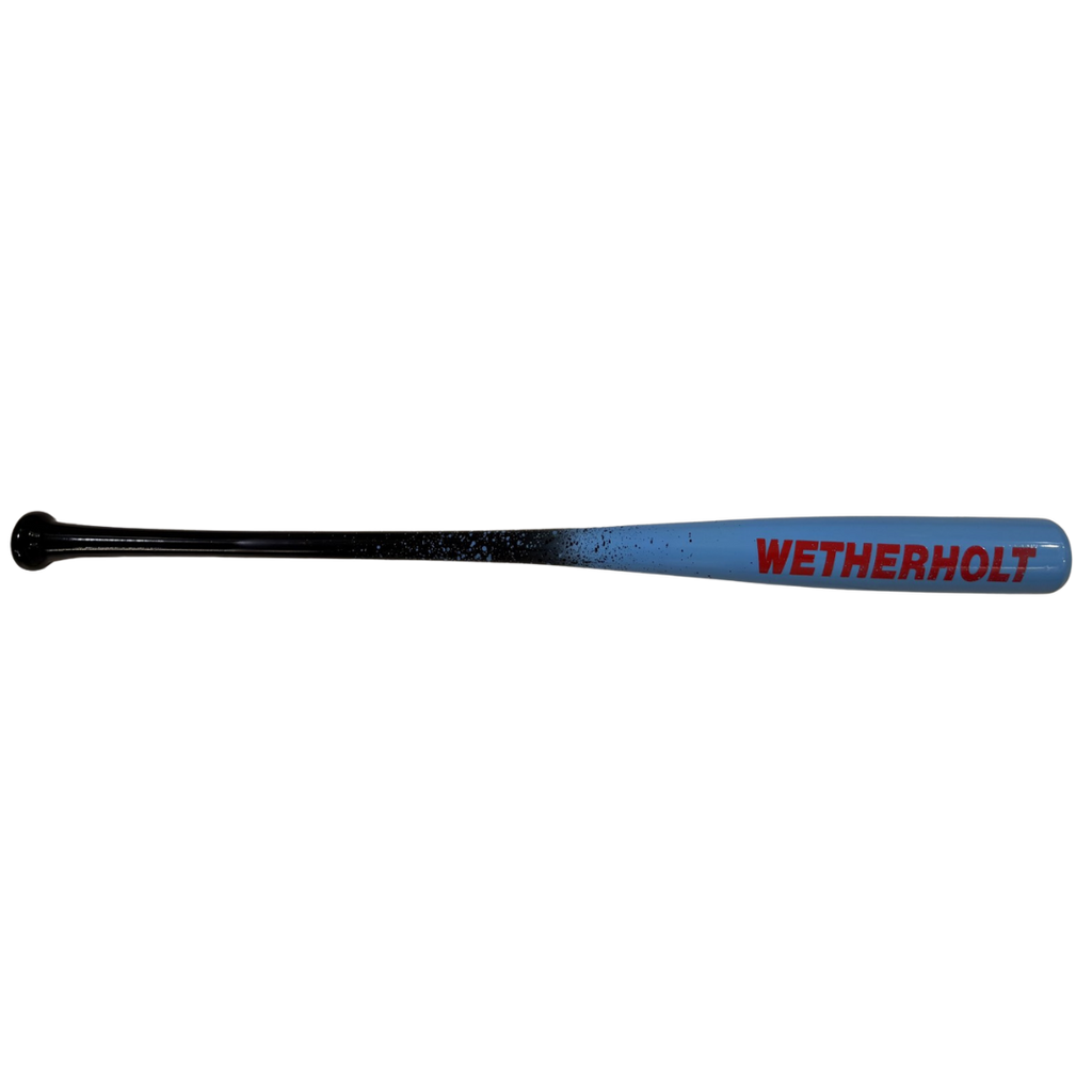 JJ Wetherholt Autographed Blue Game Model Marucci Bat