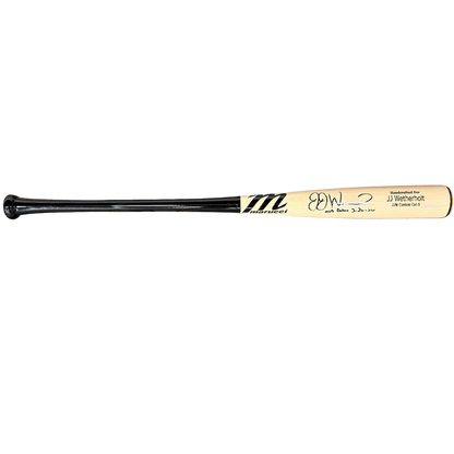JJ Wetherholt Autographed "MLB Debut 3/26/26" Blonde Game Model Marucci Bat