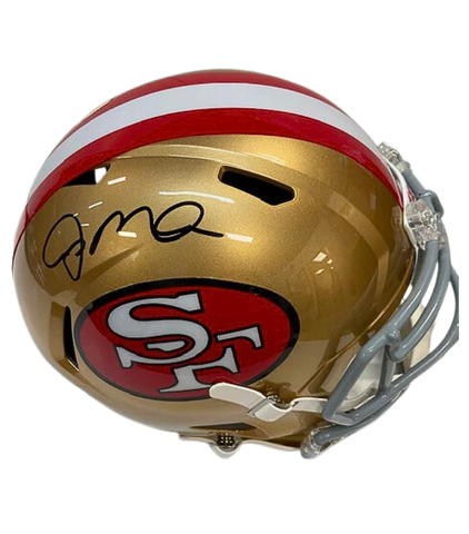 Joe Montana Autographed San Francisco 49ers Gold Speed Replica Helmet