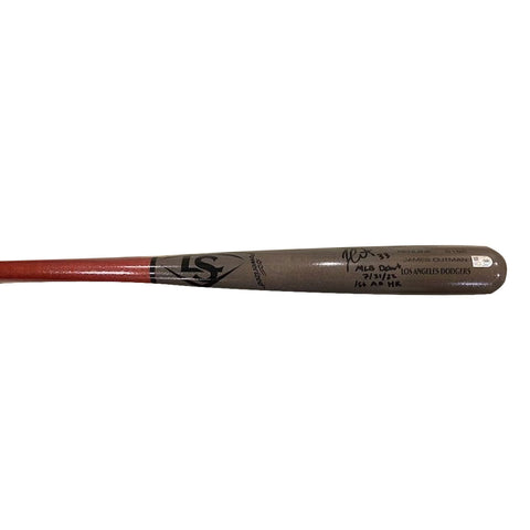 James Outman Autographed "MLB Debut 7/31/22 1st AB HR" Game Model Bat