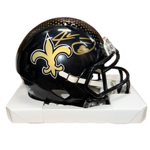 Jarvis Landry Autographed Saints On-Field Alternate Black Mini Helmet - Beckett Auth
