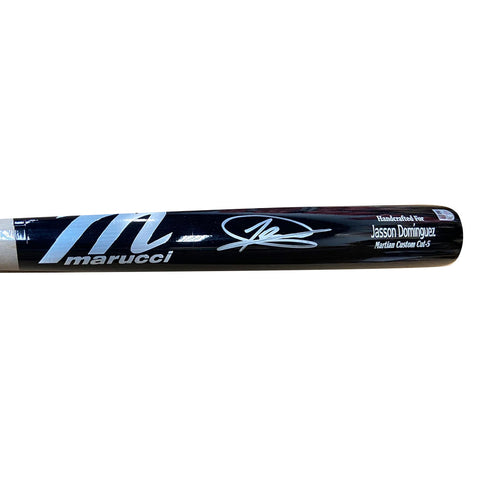 Jasson Dominguez Autographed Marucci Game Model Bat