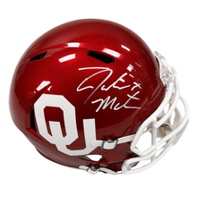 John Mateer Autographed Oklahoma Replica Football Helmet
