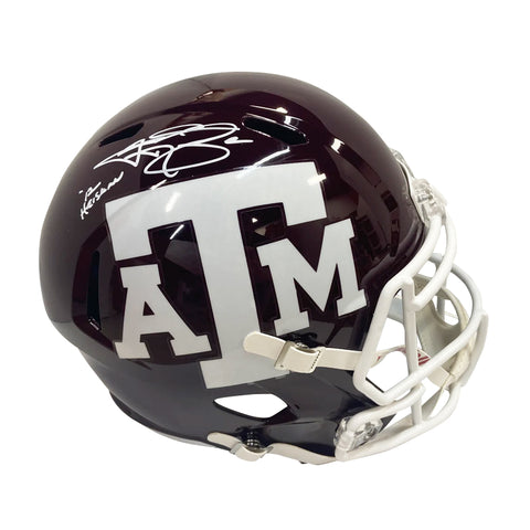 Johnny Manziel Autographed Texas A&M "'12 Heisman" Maroon Replica Helmet