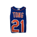 Jonah Tong Autographed "Canadian Cannon" New York Mets Replica Blue Jersey
