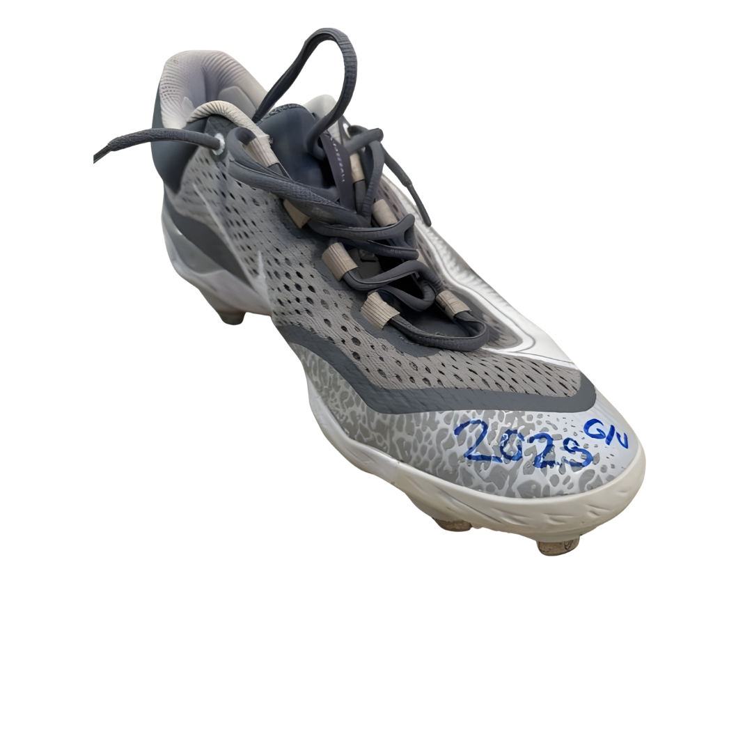 Jonah Tong Autographed Game Used Grey Nike React Cleats (Pair) (Jonah Tong's Personal Collection)