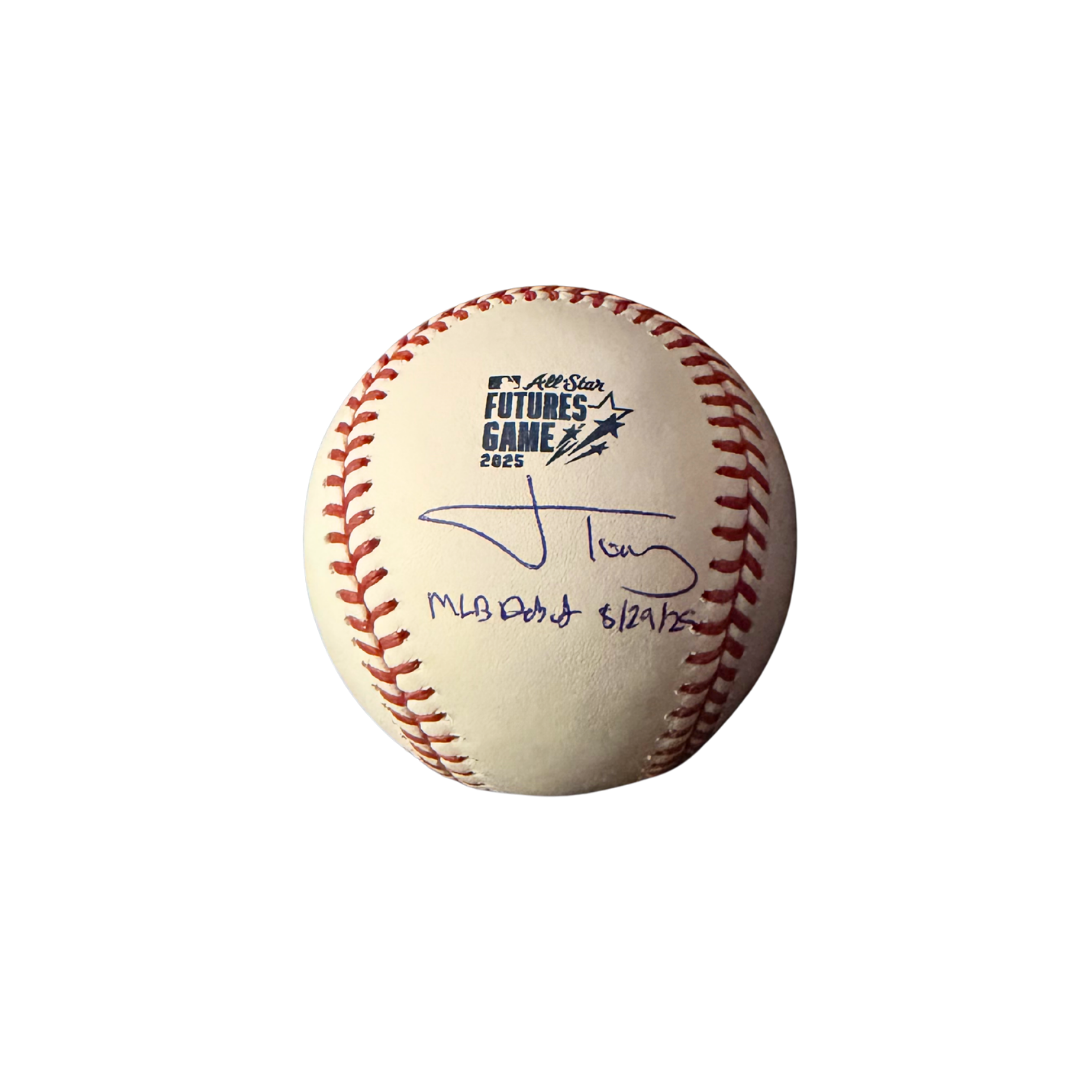 Jonah Tong Autographed "MLB Debut 8/29/25" 2025 Futures Logo Baseball