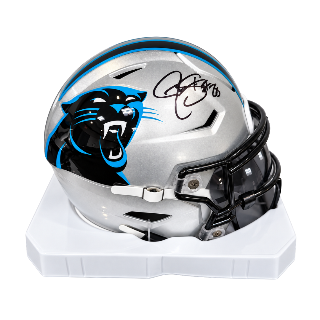 Jonathan Stewart Autographed Carolina Panthers Mid-Size Football Helmet with Visor