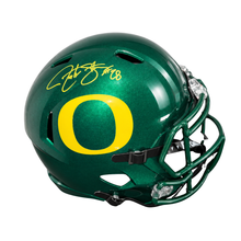 Jonathan Stewart Autographed Green Oregon Ducks Replica Helmet