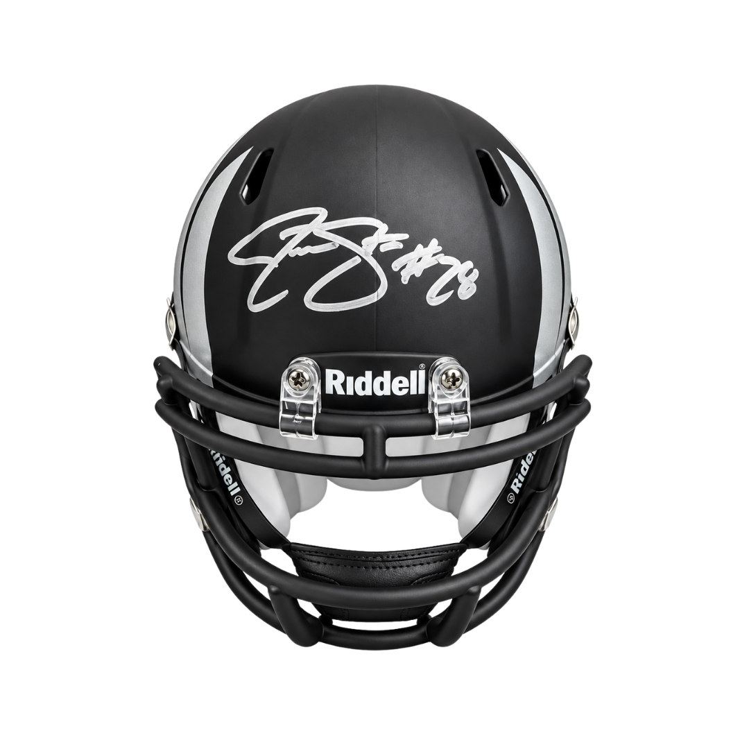 Jonathan Stewart Autographed Black Oregon Ducks Wing Mini Helmet