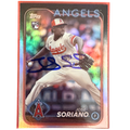 Jose Soriano Autographed Topps Rookie Chrome Baseball Card