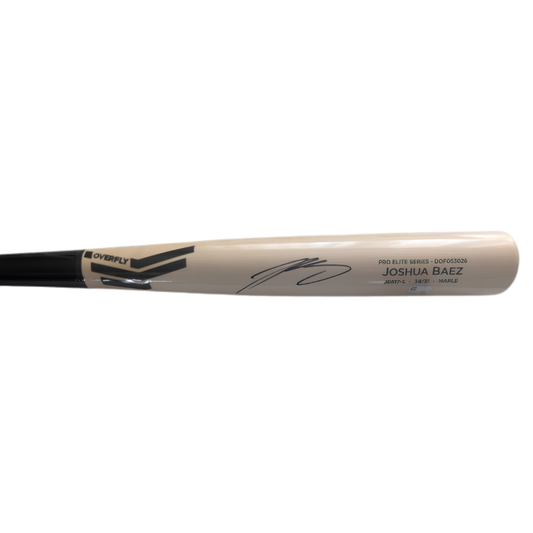 Joshua Baez Autographed Blonde Game Model Bat (Black Handle)
