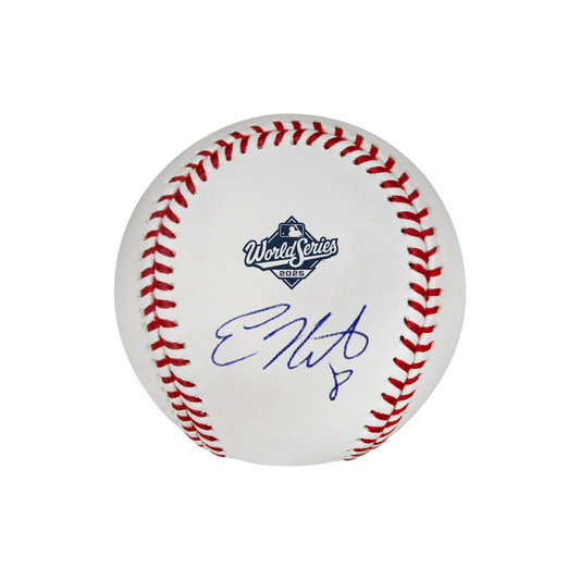 Kiké Hernandez Autographed 2025 World Series Logo Baseball - (PRESALE)
