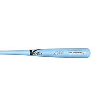 Kike Hernandez Autographed Game Model Baby Blue Victus Bat