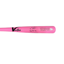 Kike Hernandez Autographed "Happy Mother's Day" Game Model Pink Victus Bat