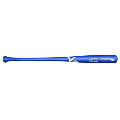 Kike Hernandez Autographed "3x WS CHAMP" Game Model Blue Victus Bat