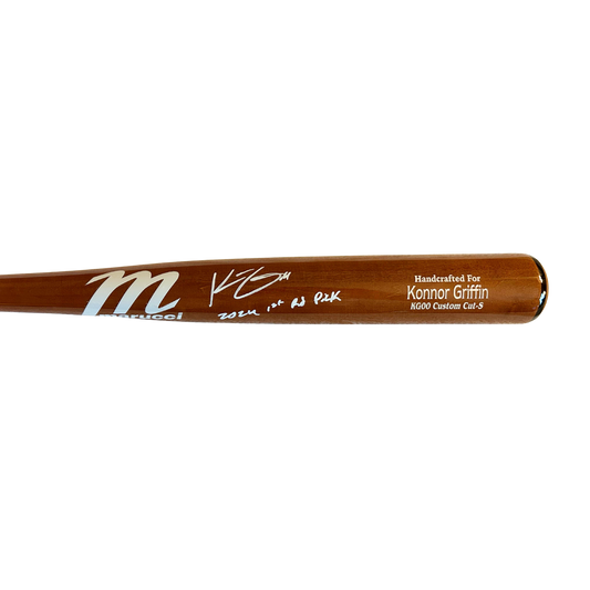 Konnor Griffin Autographed "2024 1ST ROUND PICK" Brown Game Model Marucci Bat