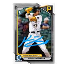 Konnor Griffin Autographed 2024 1st Bowman Chrome Trading Card