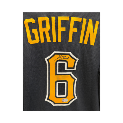 Konnor Griffin Autographed Pittsburgh Pirates Black Authentic Jersey