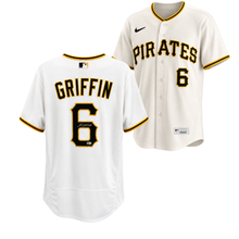 Konnor Griffin Autographed White Pittsburgh Pirates Authentic Jersey