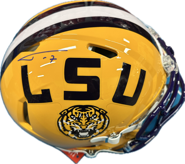 Tyrann Mathieu Autographed LSU Replica Full Size Helmet
