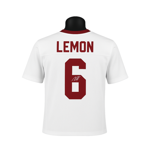 Makai Lemon Autographed White Custom Jersey - (PRESALE)